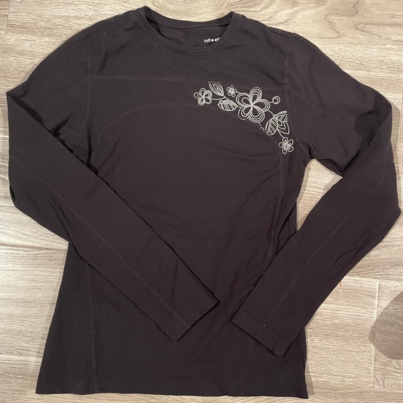 Lavender Under Armour tank top, black-purple Fabletics tights, black longsleeve - Picture 8 of 8